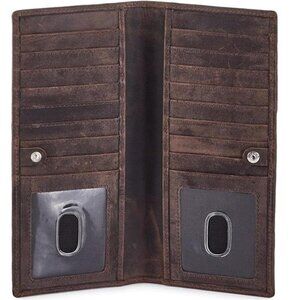Premium Bifold Wallet Real Leather RFID Blocking for Men Women